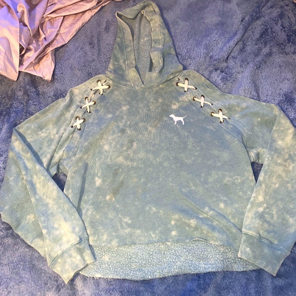 VS Pink Crop Hoodie